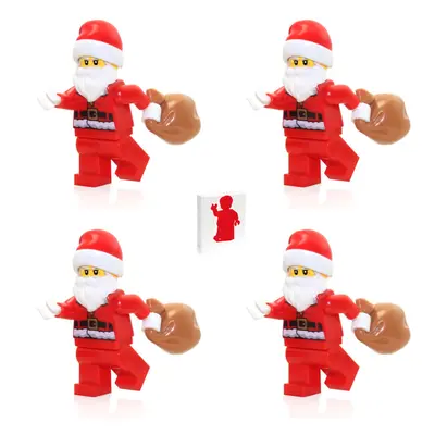 LEGO Holiday Minifigure Santa Claus with Toy Sack Pack with Minifigureland Tile