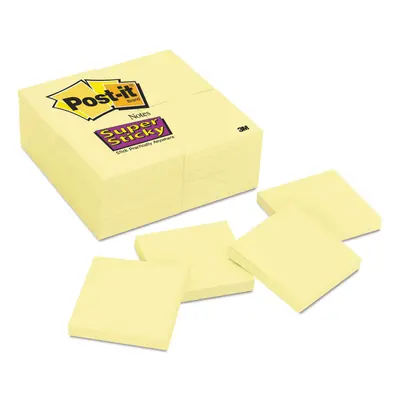 Post-it 65424SSCY Canary Yellow Note Pads x 90-Sheet 24/Pack