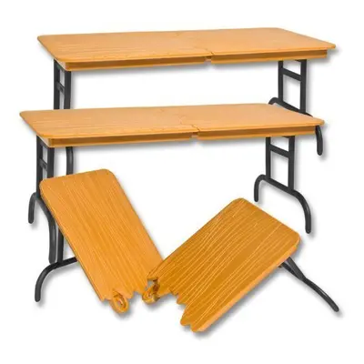 Set of Brown Breakable Tables for Wrestling Action Figures