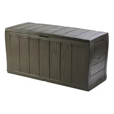 Keter Sherwood Outdoor Plastic Storage Box Garden Furniture, x x 57.5 cm - Brown