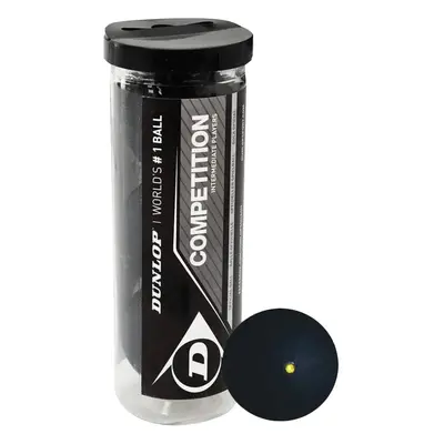 Dunlop Sports Competition Squash Balls 3-Ball Tube