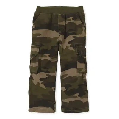 The Children's Place Baby Boys and Toddler Boys Pull On Cargo Pants Olive Camo MONTHS