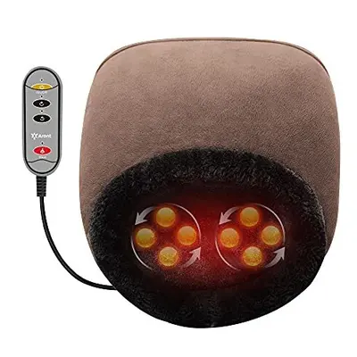 Foot Massager with Heat, Plantar Massage Machine, Deep Shiatsu Kneading, Electric Feet Cushion,N