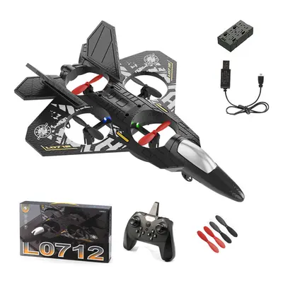 (B With Battery) L0712 RC Plane 2.4G Remote Control Aircraft Gravity Sensing Helicopter Glider w