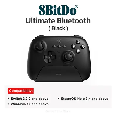 (Black) 8BitDo - Ultimate Wireless Bluetooth Controller Gamepad with Charging