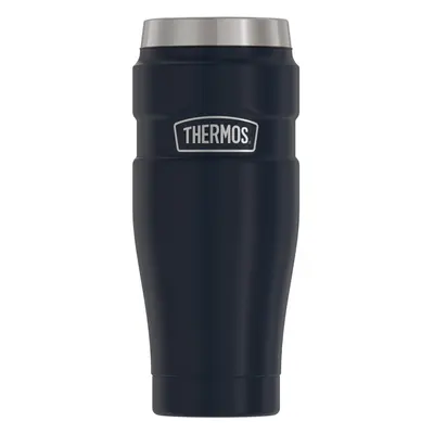 THERMOS Stainless King VacuumInsulated Travel Tumbler Ounce Midnight Blue