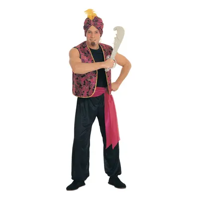 Rubies mens Sultan Sultan Complete Value Adult Costume Black Red One Size Red One Size US