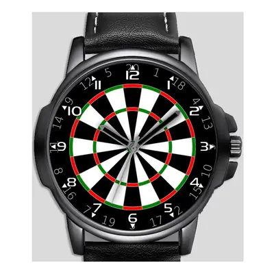 Dart Game Black New Unique Unisex Beautiful Wrist Watch UK FAST