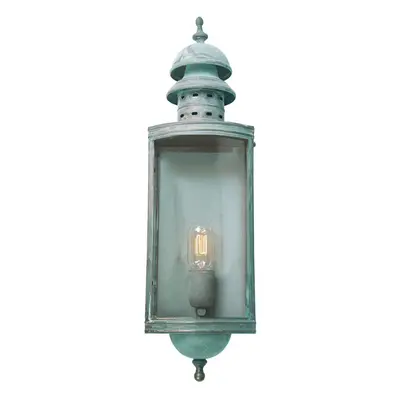 Outdoor IP44 Wall Light Sconce Verdigris LED E27 100W Bulb External d00475