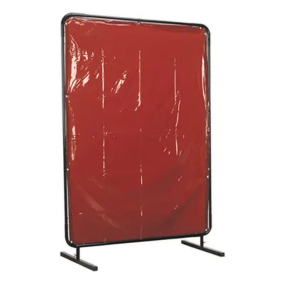 Workshop Welding Curtain & Frame - 1.3m x 1.75m - Easy Assembly - BS EN