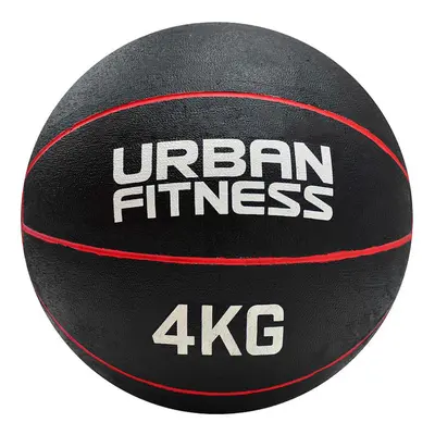 4KG 22.8cm Rubber Medicine Ball - At Home Weight Training Weighted Gym Ball