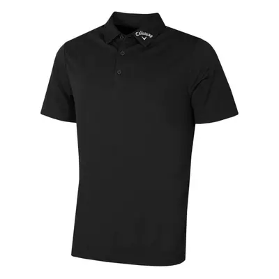 (XXXL, Caviar) Callaway Golf Mens Ace Micro Texture OptiDri SwingTech Polo Shirt