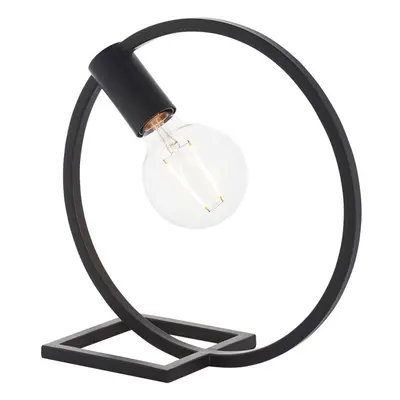 Table Lamp Matt Black 10W LED E27 Bedside Light Base Only e10767