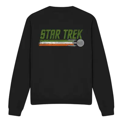 (XXL, Black) Star Trek Unisex Adult Irish Enterprise Sweatshirt