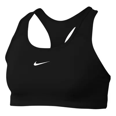 Nike Womens Swoosh Medium-Support Padded Sports Bra Black/White