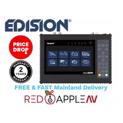 Edision Multi-Finder DVB-S/C/T2 H.265 / HEVC Pro Meter & CCTV Tester All In One