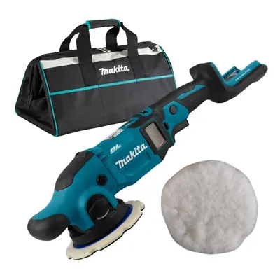 Makita DPO600Z 18v LXT Cordless Brushless Orbital Polisher 150mm + Bag + Wool