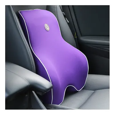 (purple back 1pc) Car Cushion Car Headrest Neck Pillow Lumbar pillow Seat Support Waist