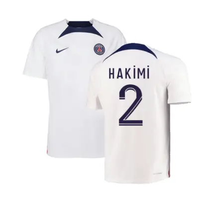 (L) PSG Training Shirt (White) (HAKIMI 2)