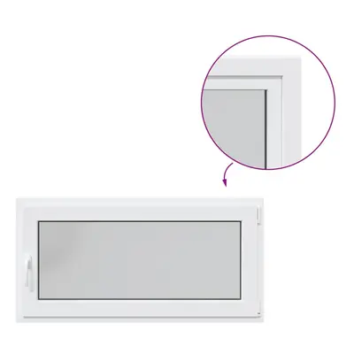 vidaXL Basement Window "RISOR" 120x60 cm Tilt&Turn DIN Right White