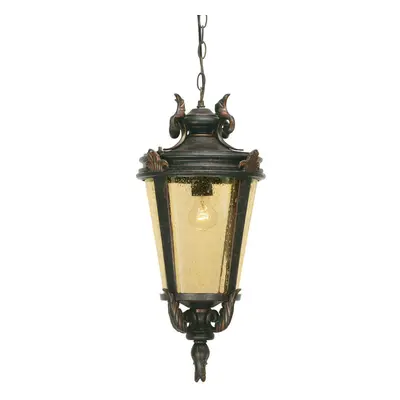 IP23 Bulb Chain Lantern Light Weathered Bronze Large LED E27 100W