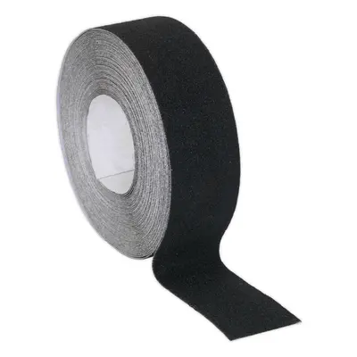 50mm x 18m Black Anti Slip Tape - Slippery Wet Steps Surfaces Self Adhesive Roll