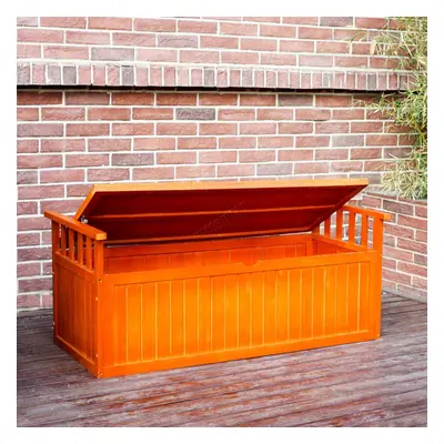 BIRCHTREE Wooden Garden Bench Seater Storage Box with Lid Outdoor Patio Deck