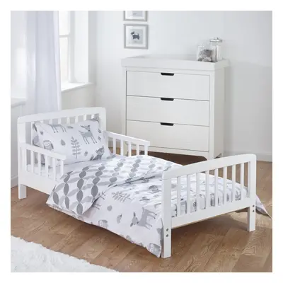 Complete Pcs Woodland White Toddler / Kids Bed Bundle with Mattress