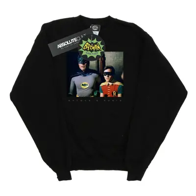 (XL, Black) DC Comics Mens Batman TV Series Dynamic Duo Photograph Sweatshirt