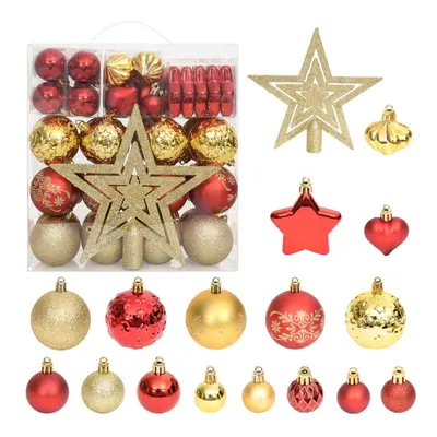 vidaXL Christmas Bauble Set Piece Gold and Red Christmas Tree Ornament