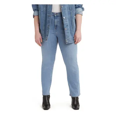 Levi's Women's Size High Rise Straight Jeans Also Available in Plus Medium Indigo Worn in Regula