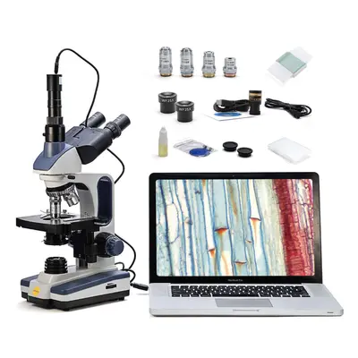 SWIFT Trinocular Compound Microscope SW350T 40X-2500X Magnification Siedentopf Head Research-Gra