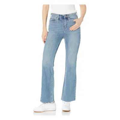 Calvin Klein Women's Super Hi Rise Side Split Flare Denim NAIN