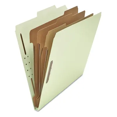 Universal UNV10293 Dividers Letter Size EightSection Pressboard Classification Folders GrayGreen