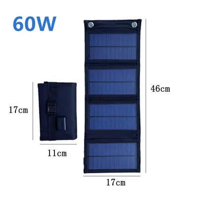 (60W) 70W/50W/30W Foldable Solar Panel USB 5V Solar Charger Waterproof Solar Cell Portable Outdo