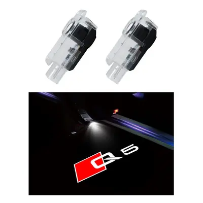 (For Q5) 2pcs Led Car Door Welcome Lights for Audi A1 A3 8P 8V A4 A5 A6 A7 A8 Q3