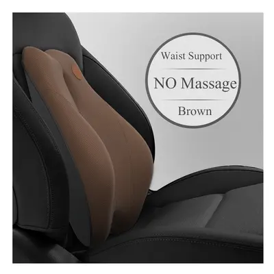 (NO Massage Waist BN) Electric Massage Lumbar Support Car Waist Seat Back Cushion Car Pillow