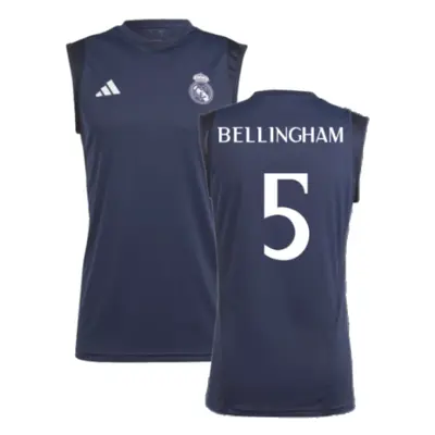 (3XL) Real Madrid Sleeveless Jersey (Legend Ink) (Bellingham 5)