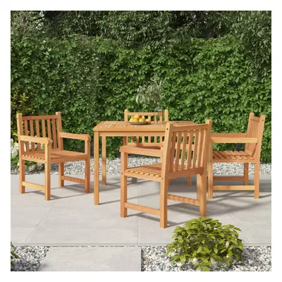 vidaXL Piece Garden Dining Set Solid Wood Teak