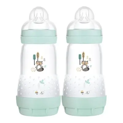 Easy Start Self Sterilising Anti-Colic Baby Bottle Pack of (2 x ml), MAM Bottles with Medium Flo