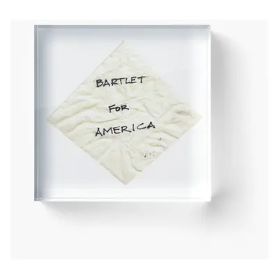 Acrylic Block Bartlet for American Napkin Cube Art Prints Gifts x inch