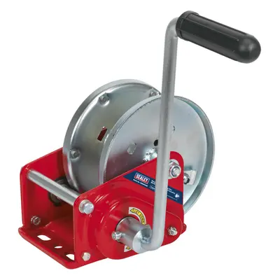 Geared Hand Winch with Automatic Brake - 900kg Capacity - Hardened Steel Gear