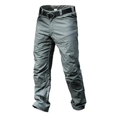 (army green, M) Men&apos;s Cargo Pants Men Waterproof Stretch Ripstop Trousers Multi Pocket Mili