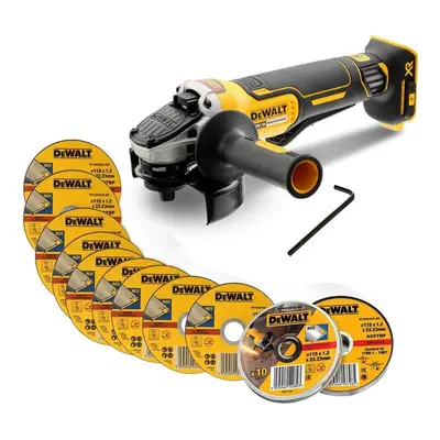 Dewalt DCG406N 18v XR Brushless Cordless 125mm Angle Grinder Paddle Switch +Disc