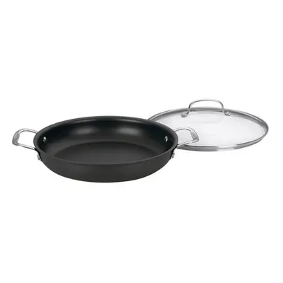 Cuisinart 12 in. Chefs Classic Stainless Steel Saute Pan, Black