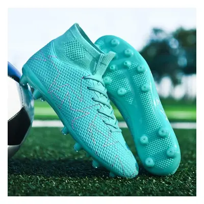 (green, 40) Fashion Unisex Soccer Shoes Football Cleats Soccer Ankle Boots Youth Training Sneake