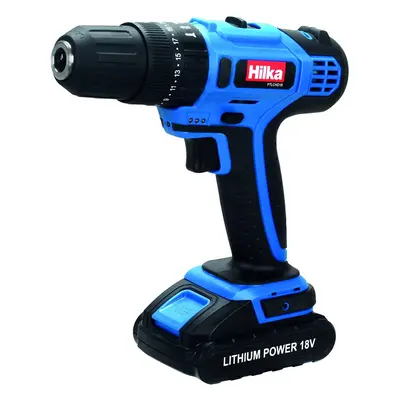 Hilka Tools PTLCHD18 Li-Ion Cordless Hammer Drill, V, Black/Blue