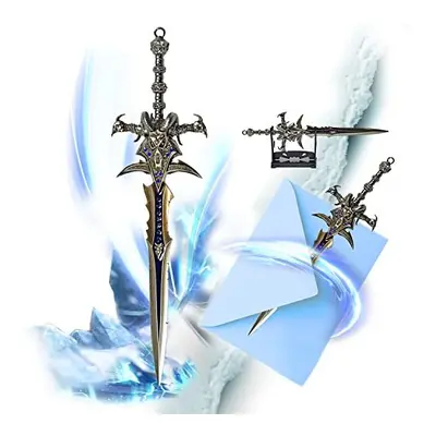 World of Warcraft Frostmourne Letter Opener in Shape of Sword with Base cm Home Office Accessory