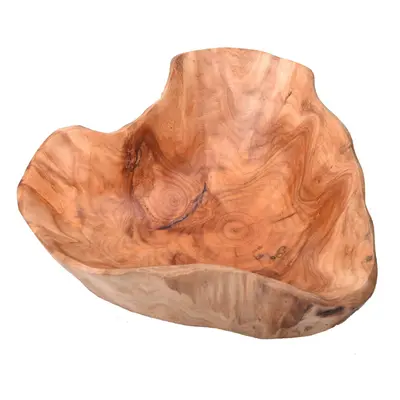 KIDYBELL Wood bowl(12-14),Handmade Natural Root carving Bowl Fruit Salad Bowl creative Wooden Bo