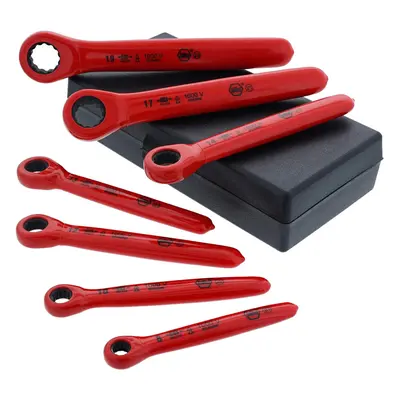 Wiha Ratchet Wrenches Metric with Insulated Handle Piece Set